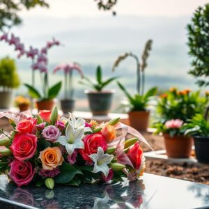 floral tributes